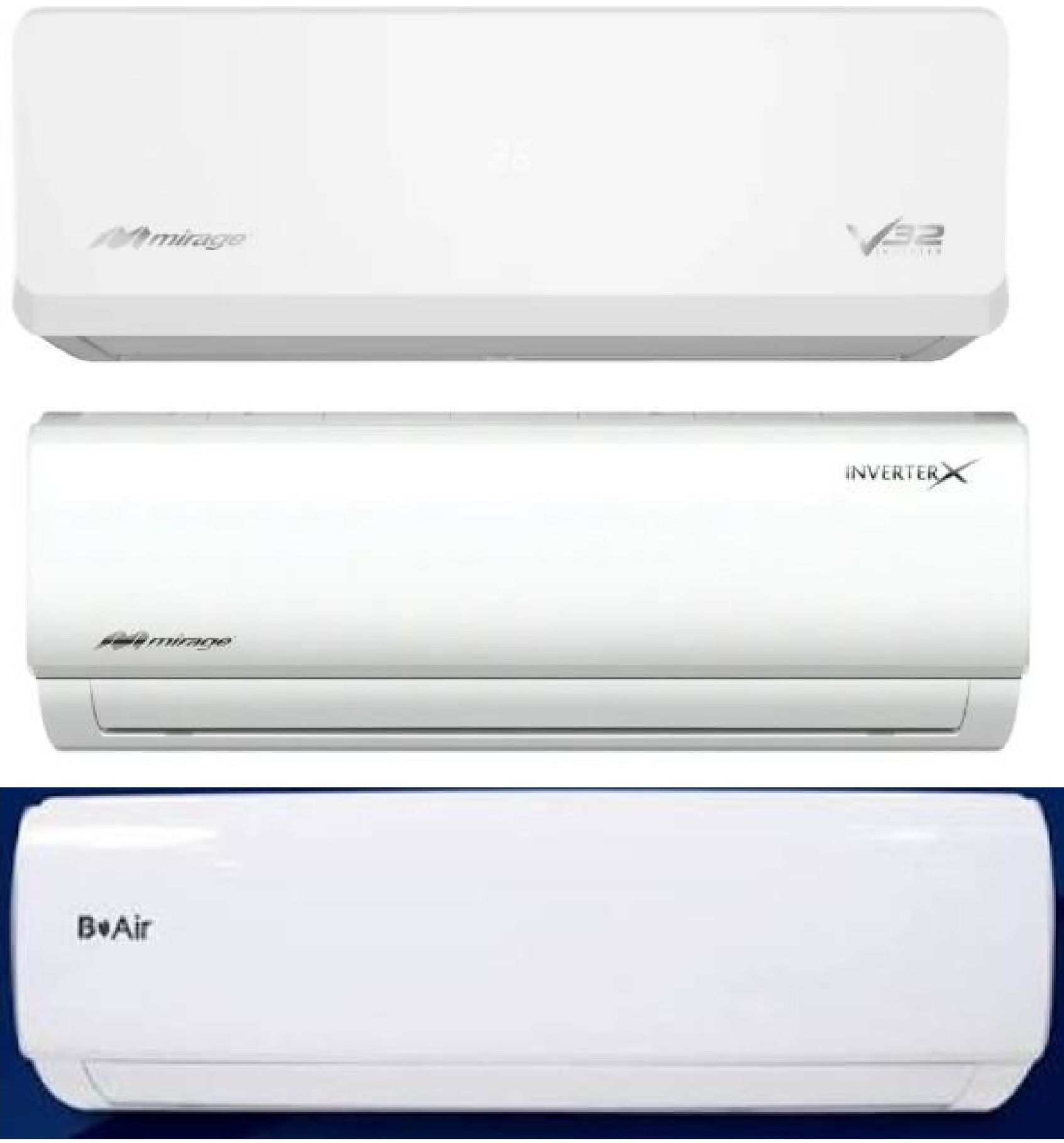 B'Air Lite 12 Minisplit 1 Ton solo frío 220V · 12 SEER blanco R32